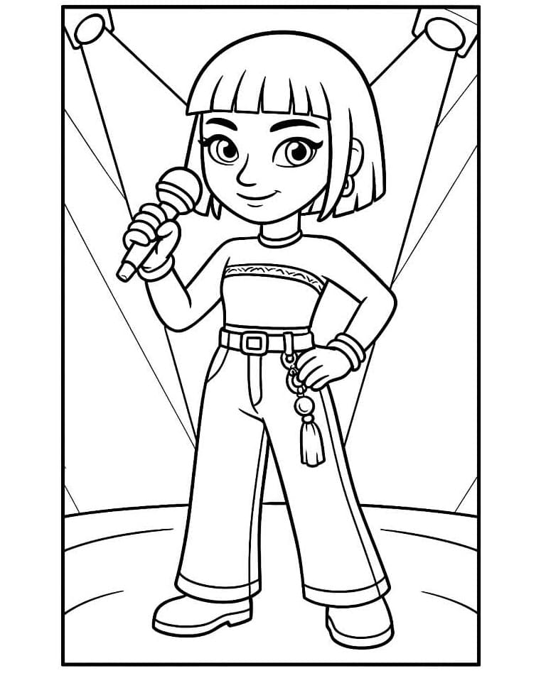 Coloriage Zoey Mignonne