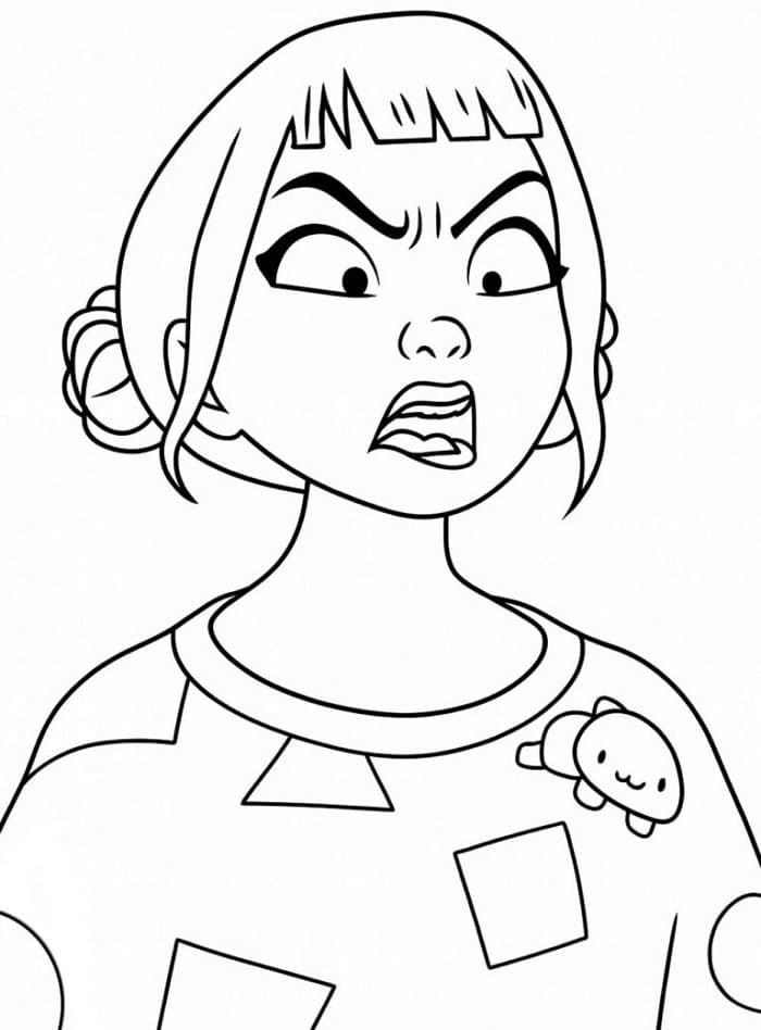 Coloriage Zoey très Drôle