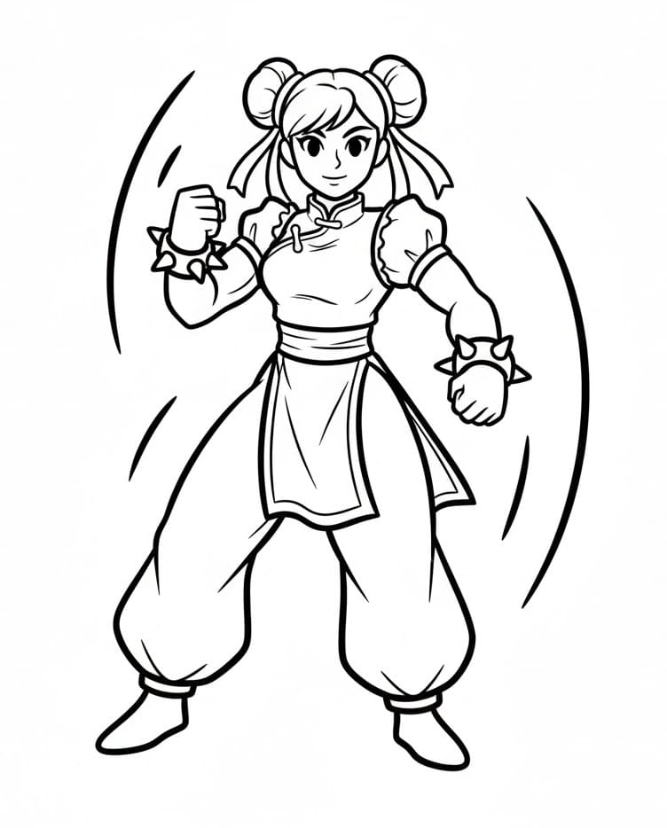 Coloriage Dessin de Street Fighter