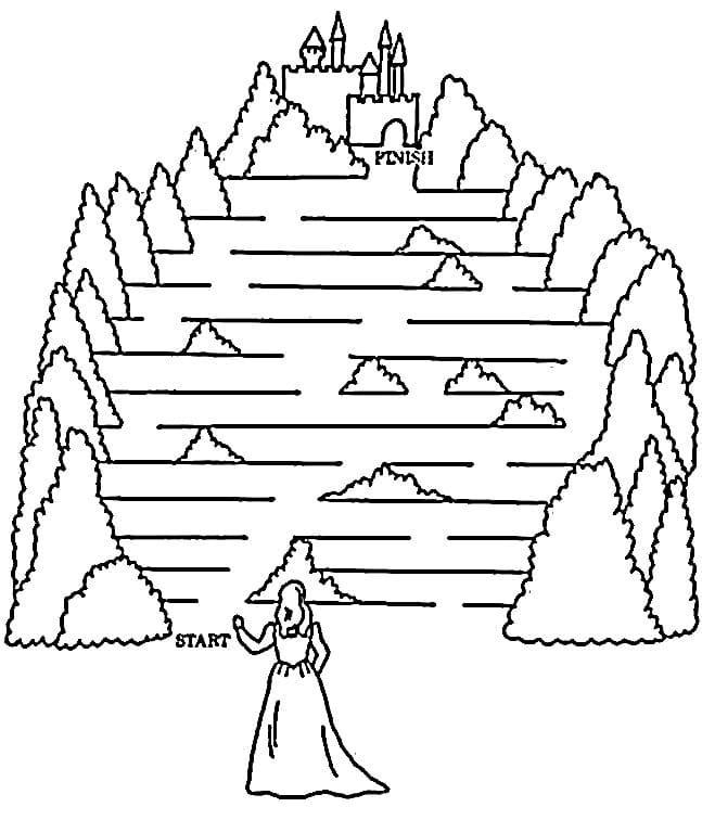 Coloriage Dessin gratuit de labyrinthe