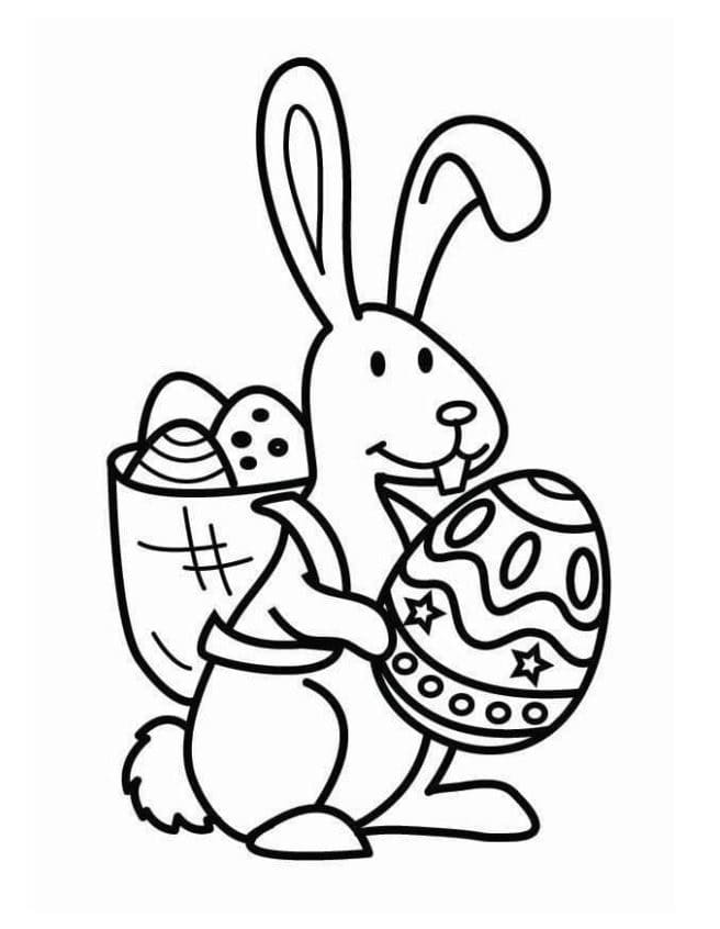 Coloriage Dessin Gratuit de Pâques