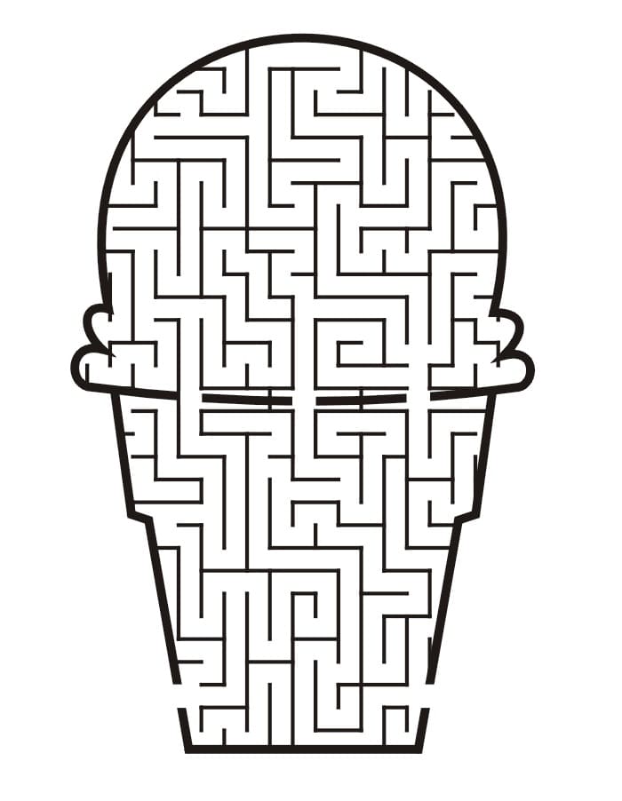 Coloriage Glace Labyrinthe