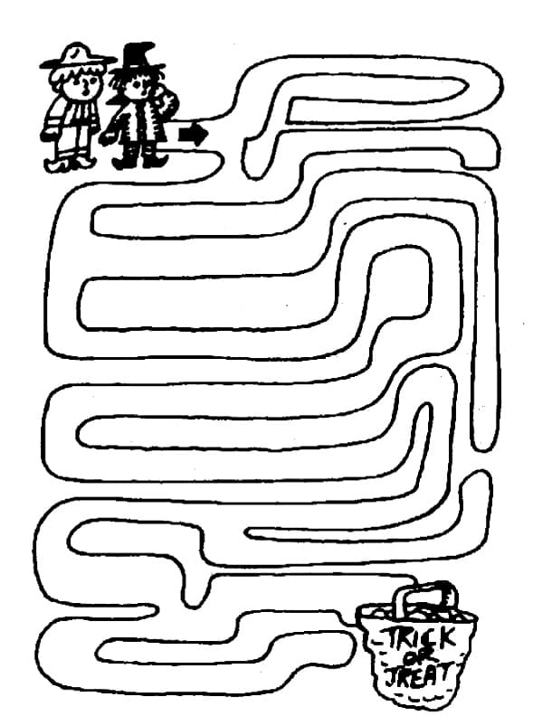 Coloriage Imprimable Labyrinthe Pour les Enfants