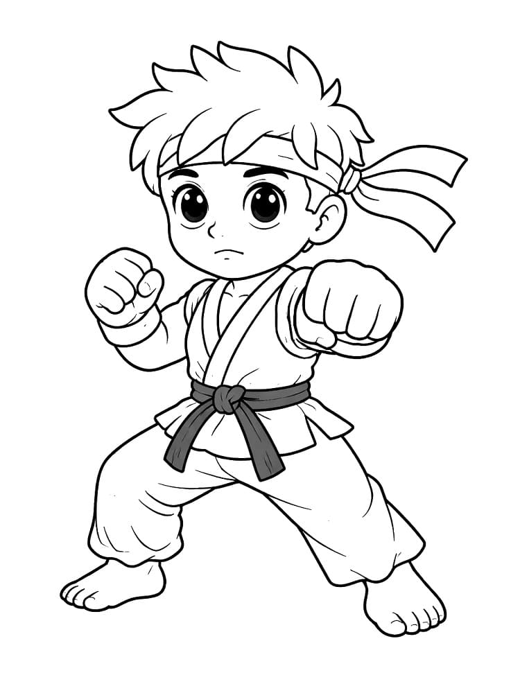 Coloriage Jeu Street Fighter