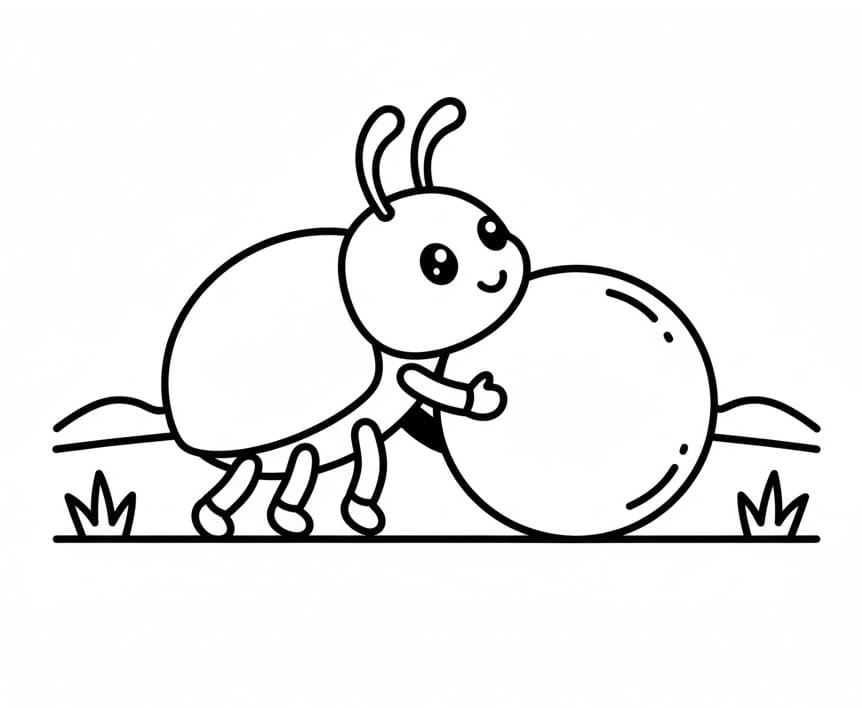 Coloriage Joli scarabée