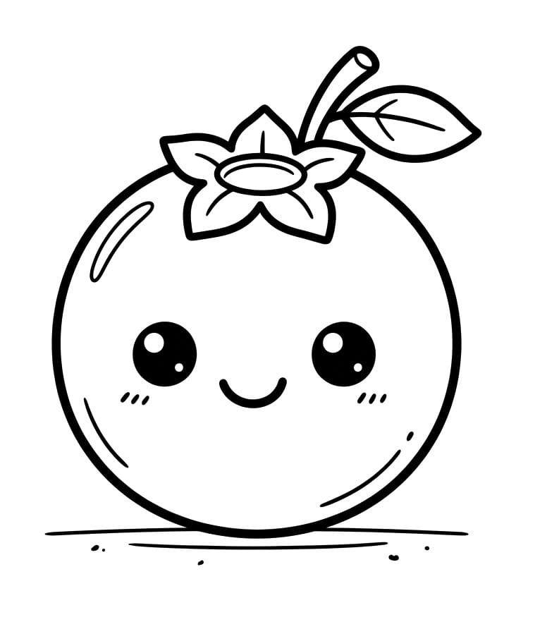 Coloriage Jolie myrtille