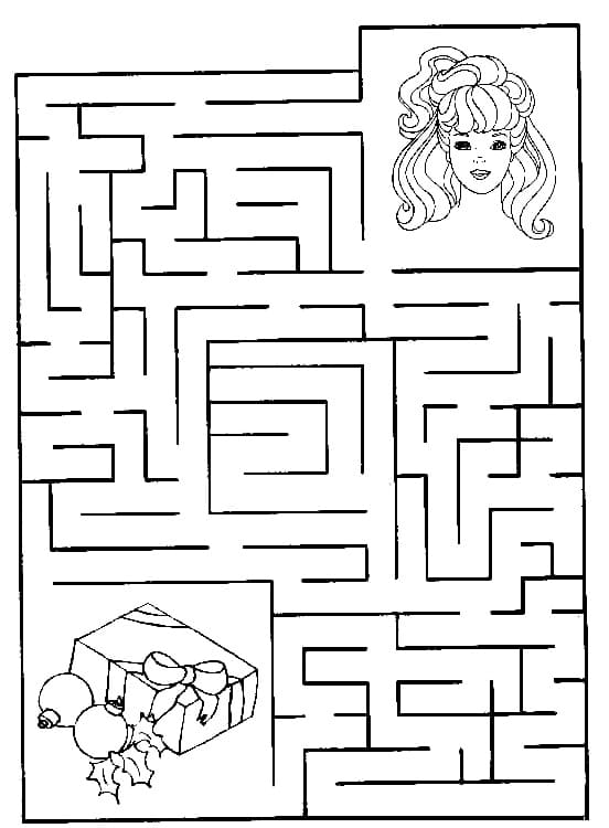 Coloriage Labyrinthe Gratuit Pour les Enfants