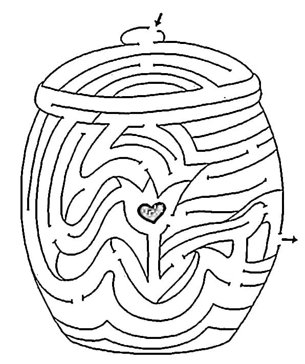 Coloriage Labyrinthe Imprimable Gratuit Pour les Enfants