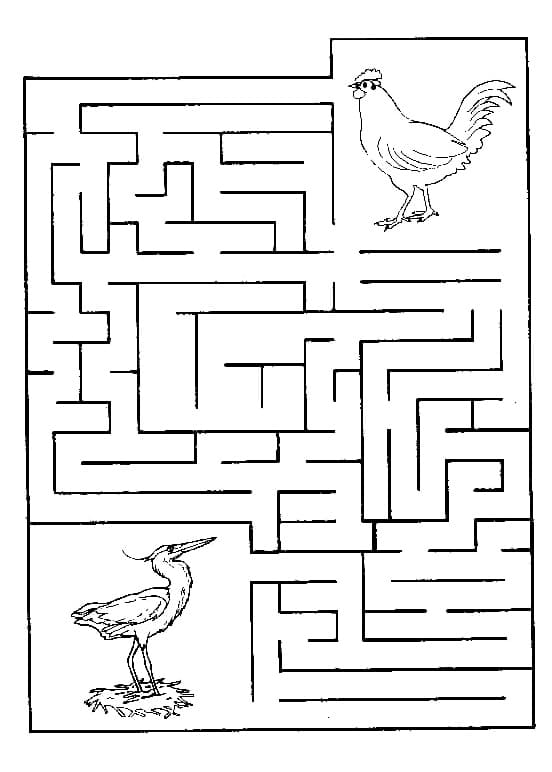 Coloriage Labyrinthe Imprimable Gratuit