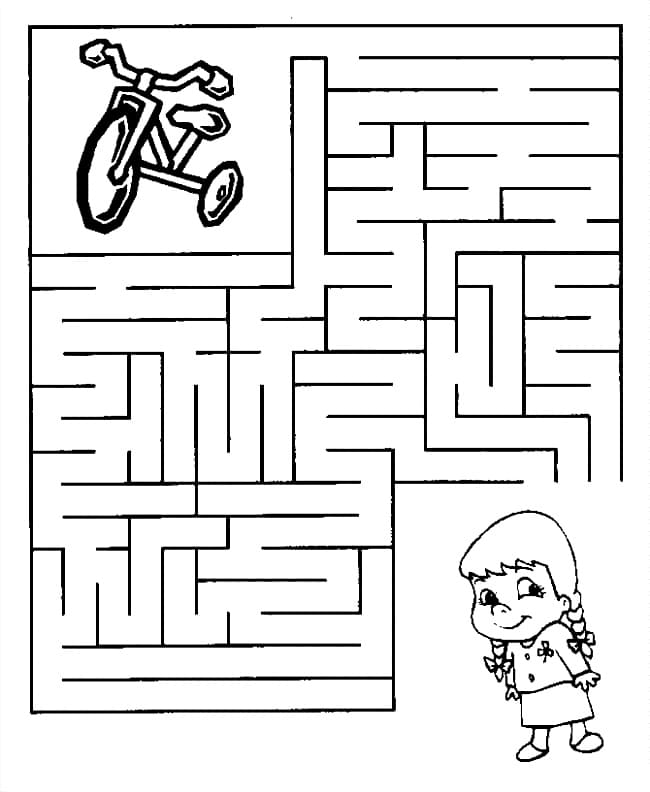 Coloriage Labyrinthe Imprimable Pour les Enfants