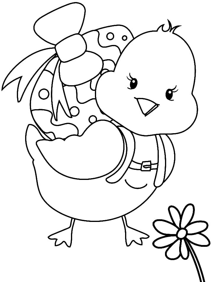 Coloriage Pâques Pour les Enfants de 2 Ans
