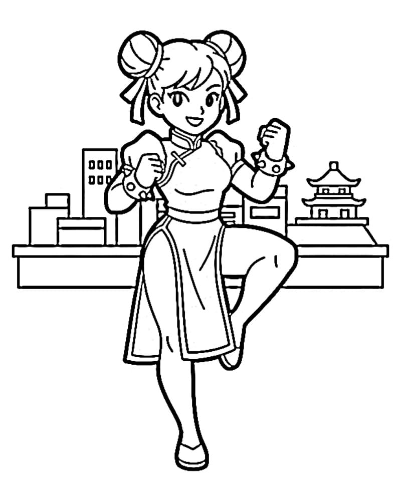 Coloriage Street Fighter Imprimable