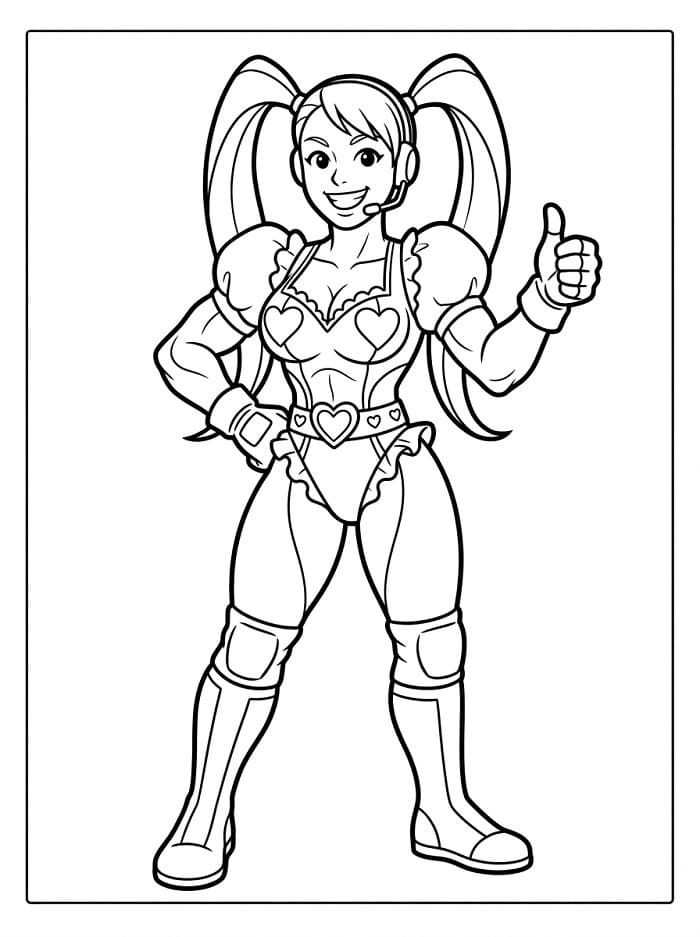 Coloriage Street Fighter Mika