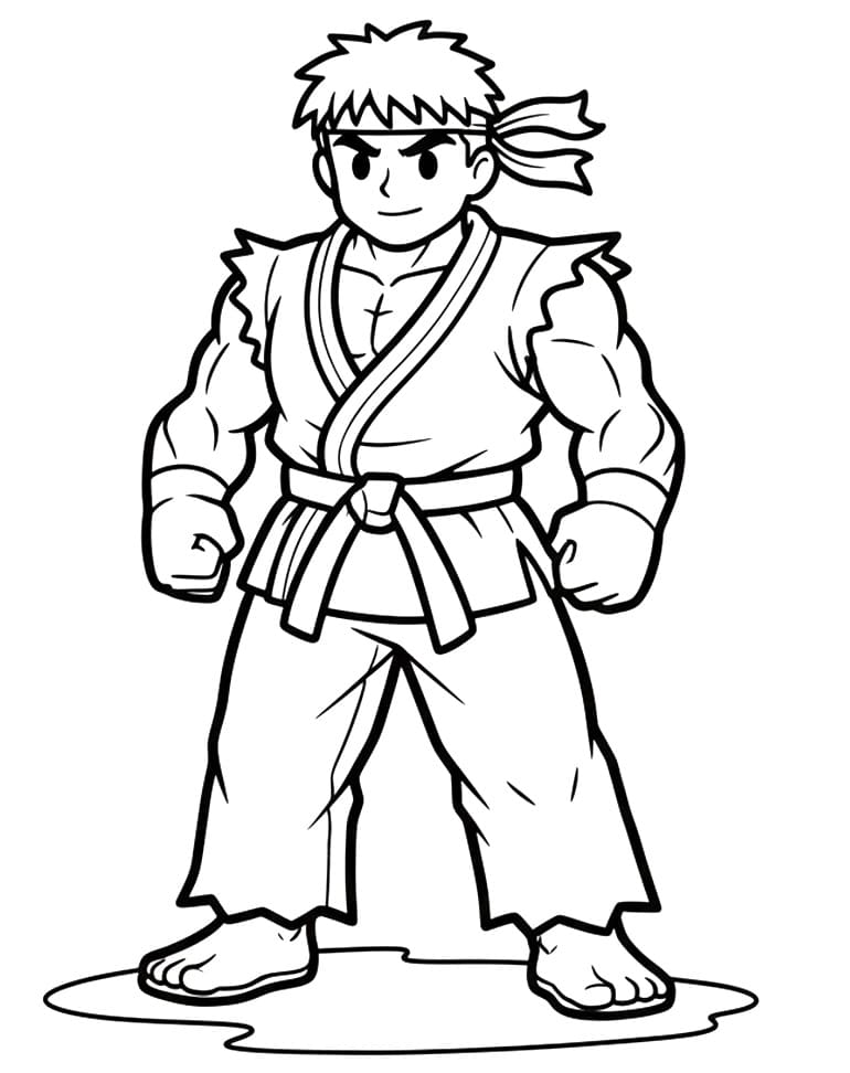 Coloriage Street Fighter Pour Enfants