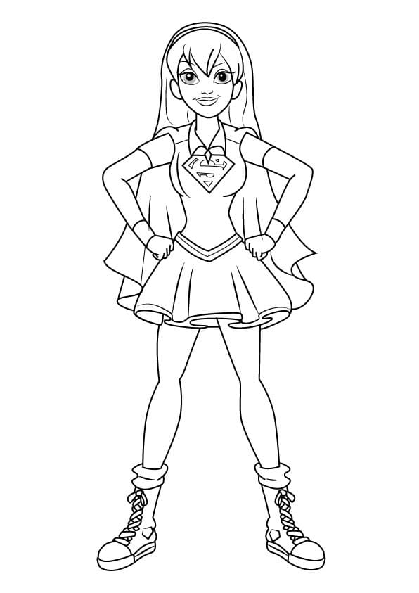 Coloriage Supergirl Pour Enfants