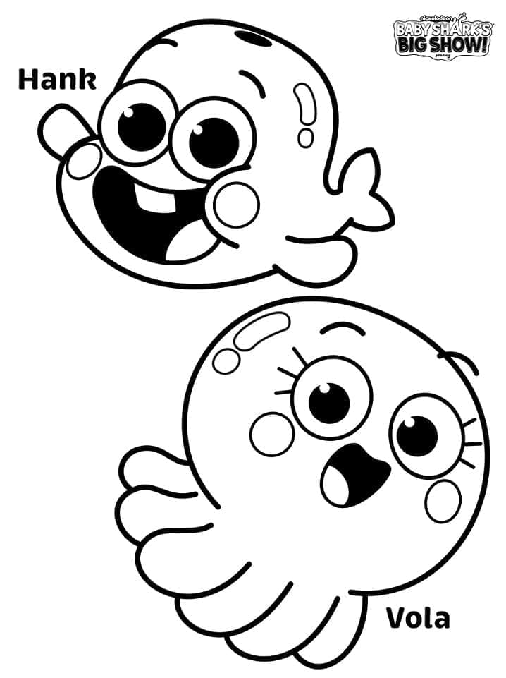 Coloriage Baby Shark Gratuit Pour les Enfants