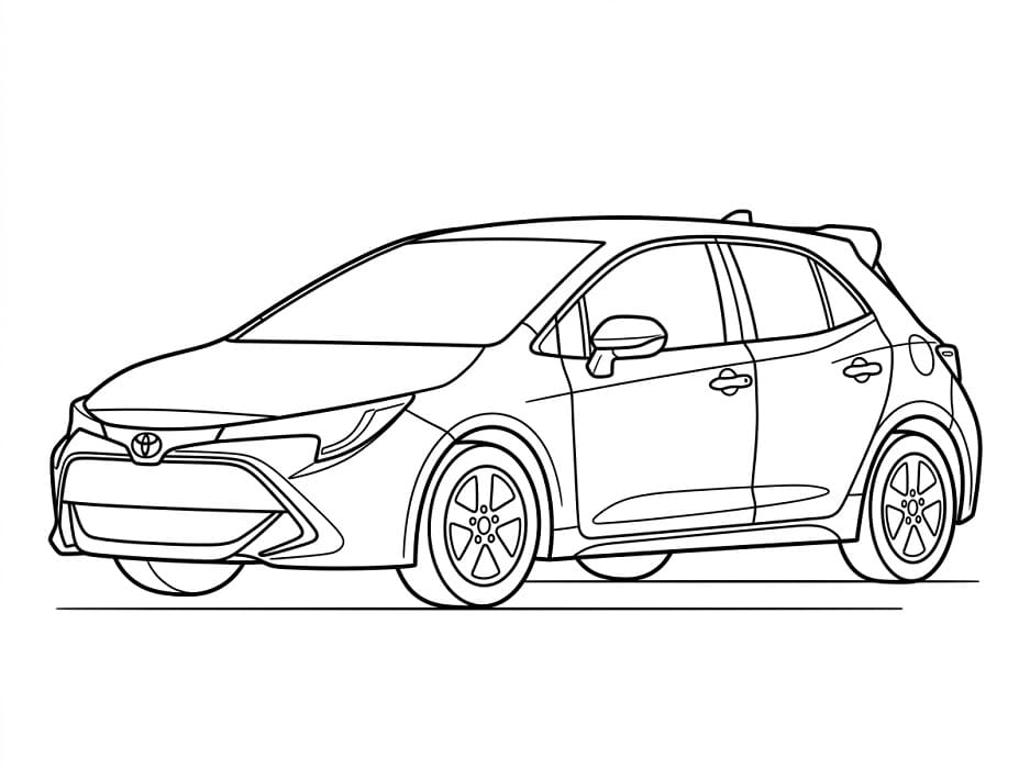 Coloriage Belle Toyota