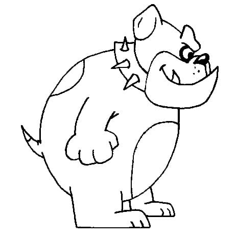 Coloriage Dessin de Bouledogue