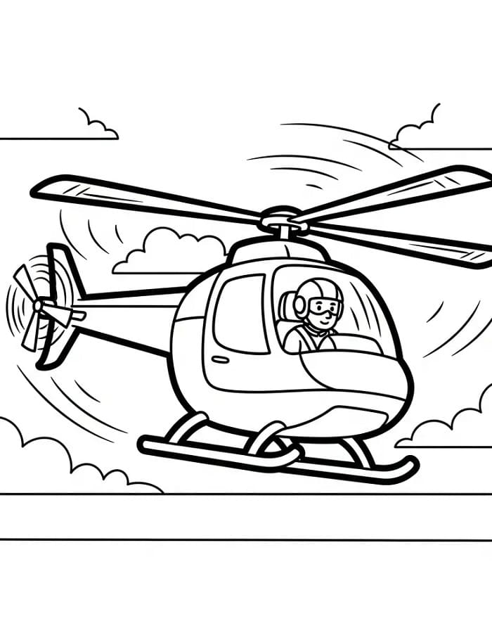 Coloriage Dessin de Pilote