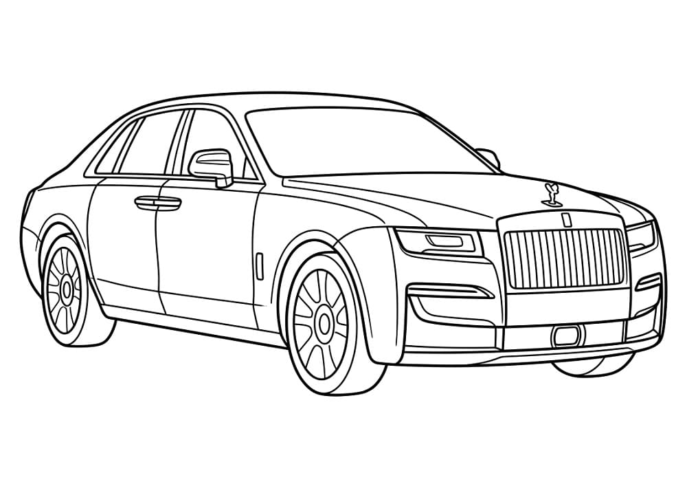 Coloriage Dessin de Rolls-Royce Gratuit