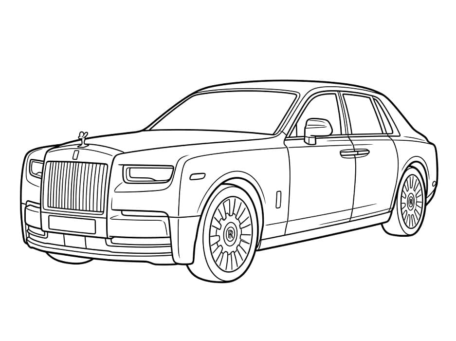 Coloriage Dessin de Rolls-Royce