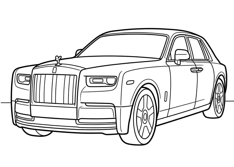 Coloriage Dessin Gratuit de Rolls-Royce