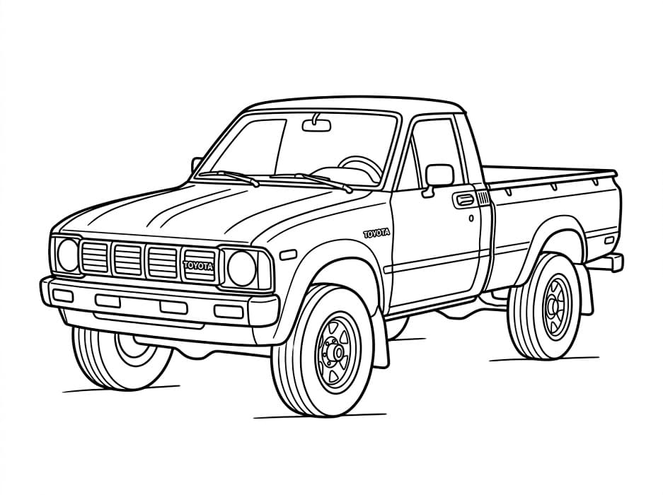 Coloriage Dessin Gratuit de Toyota