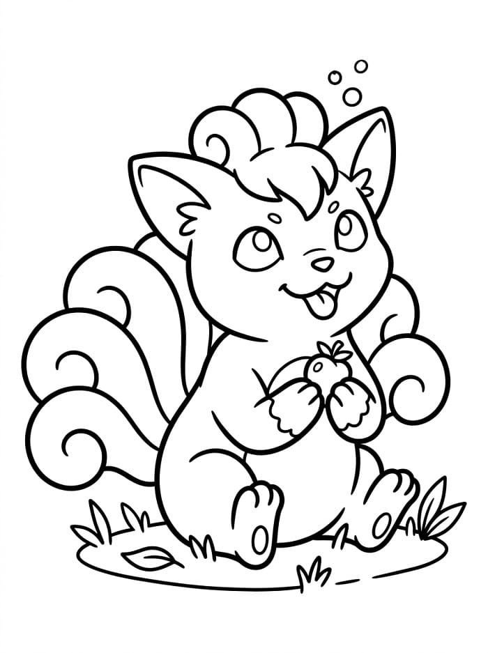 Coloriage Goupix amical