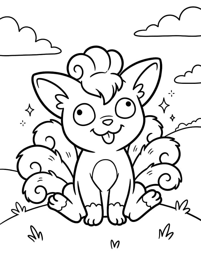 Coloriage Goupix drôle