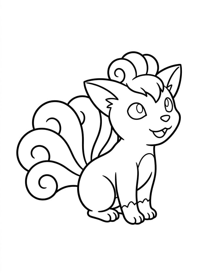 Coloriage Goupix Facile