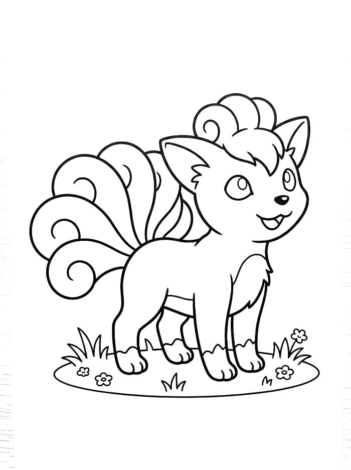 Coloriage Goupix Mignon
