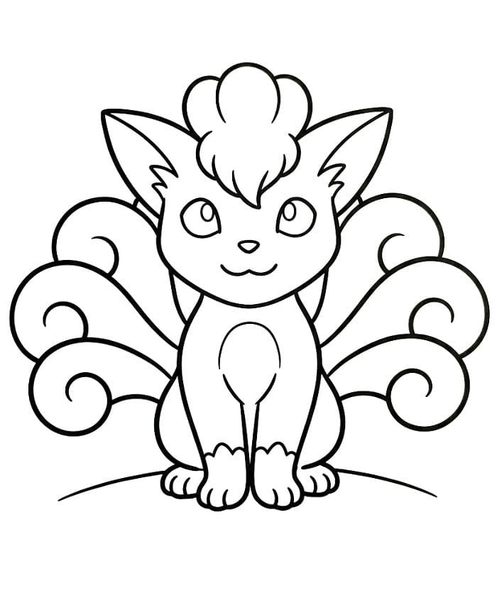 Coloriage Goupix Simple