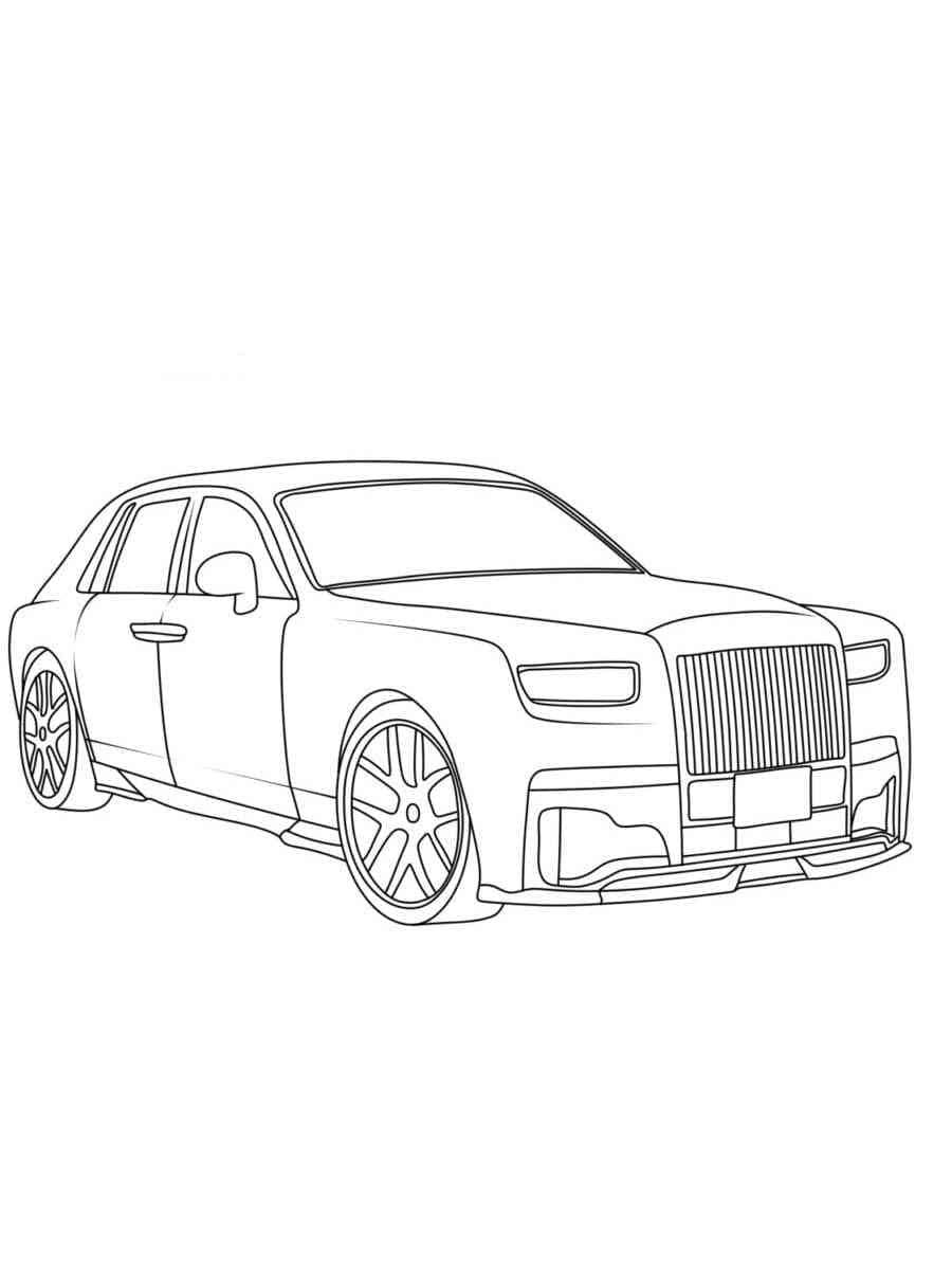 Coloriage Gratuit Rolls-Royce
