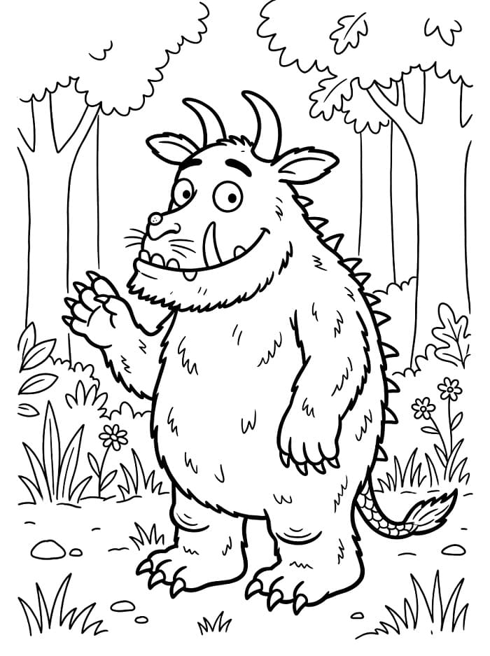 Coloriage Gruffalo amical