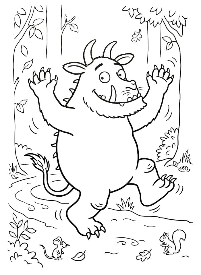 Coloriage Gruffalo