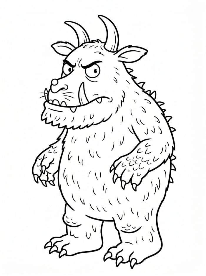 Coloriage Gruffalo en colère