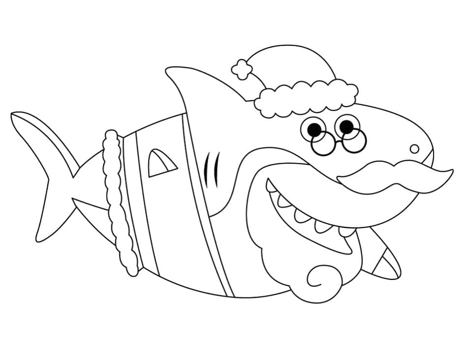 Coloriage Imprimable Gratuit Baby Shark