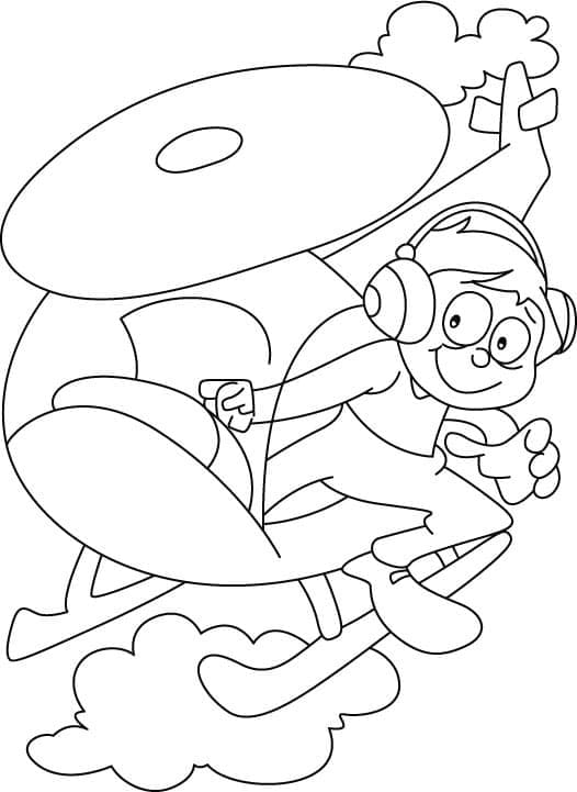 Coloriage Imprimable Gratuit Pilote