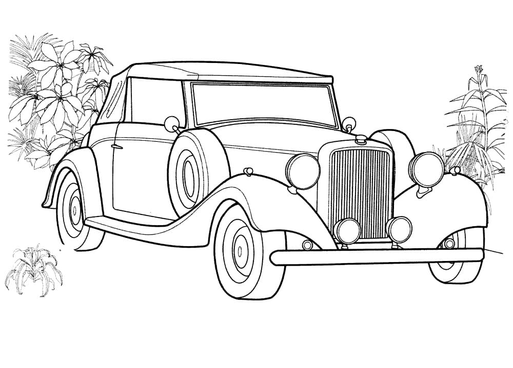 Coloriage Imprimable Gratuit Rolls-Royce