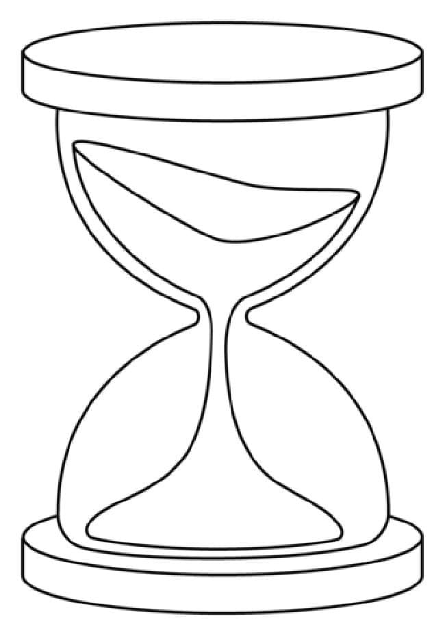 Coloriage Imprimable Gratuit Sablier