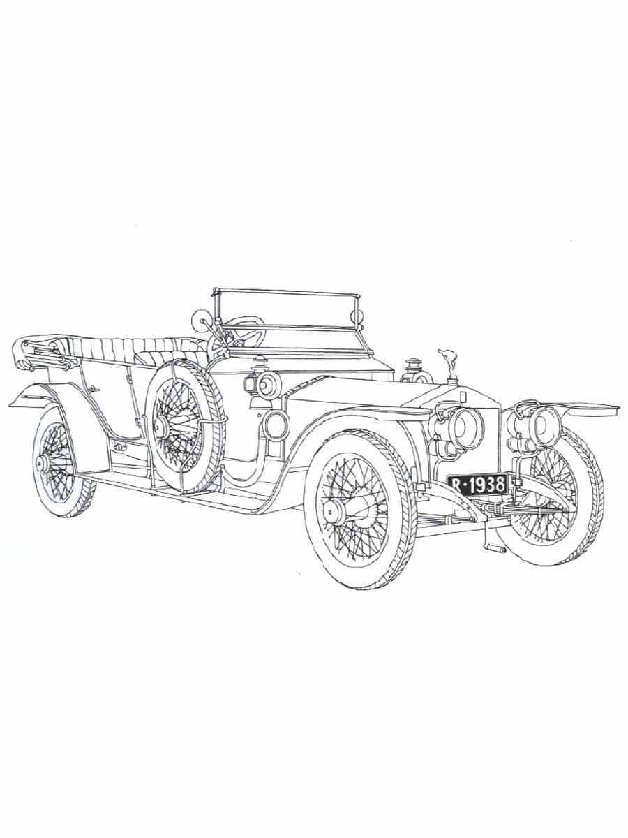 Coloriage Imprimable Rolls-Royce