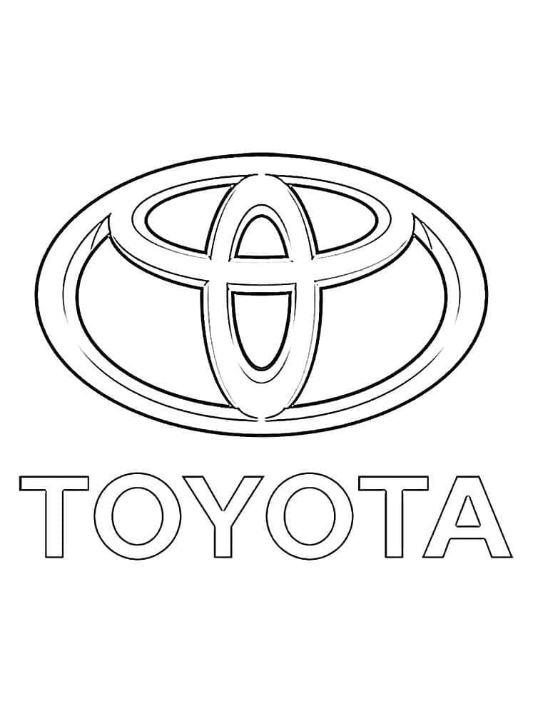 Coloriage Logo Toyota