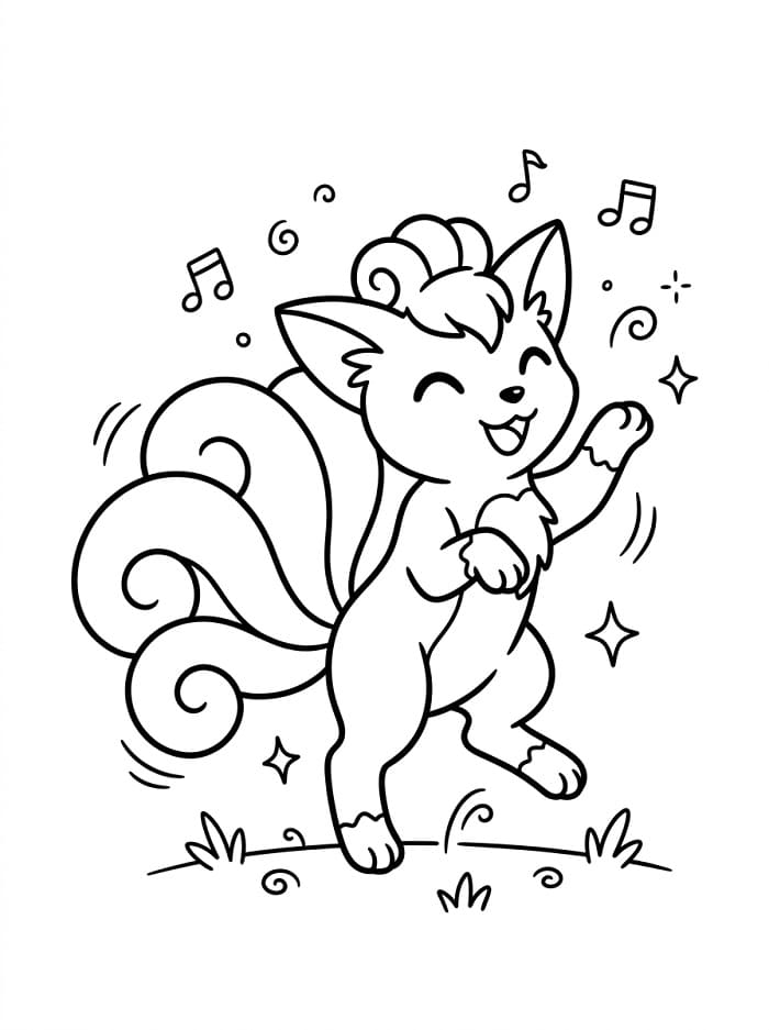 Coloriage Petit Pokemon Goupix