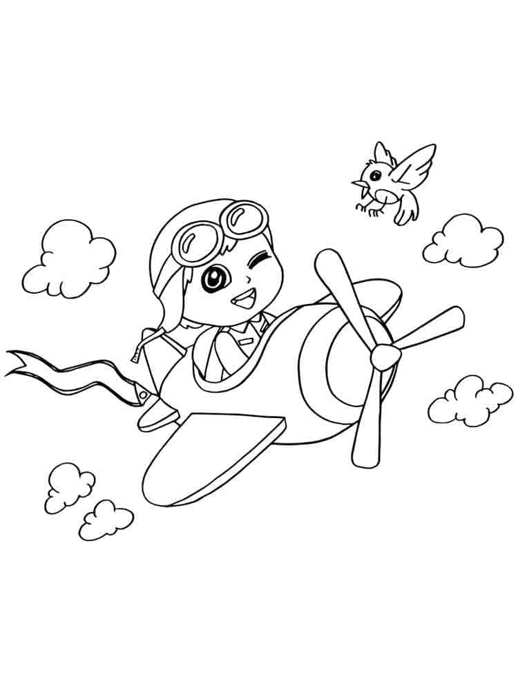 Coloriage Pilote Gratuit