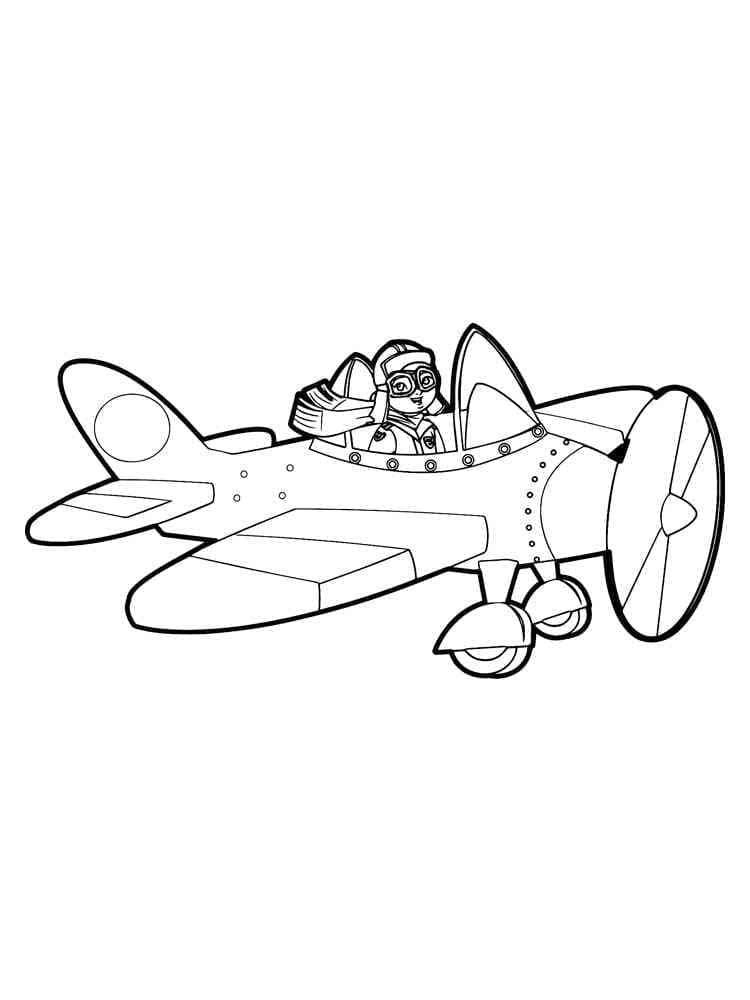 Coloriage Pilote Imprimable Gratuit