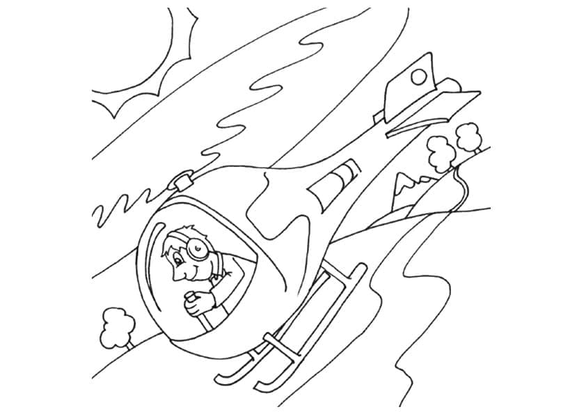 Coloriage Pilote Pour Enfants