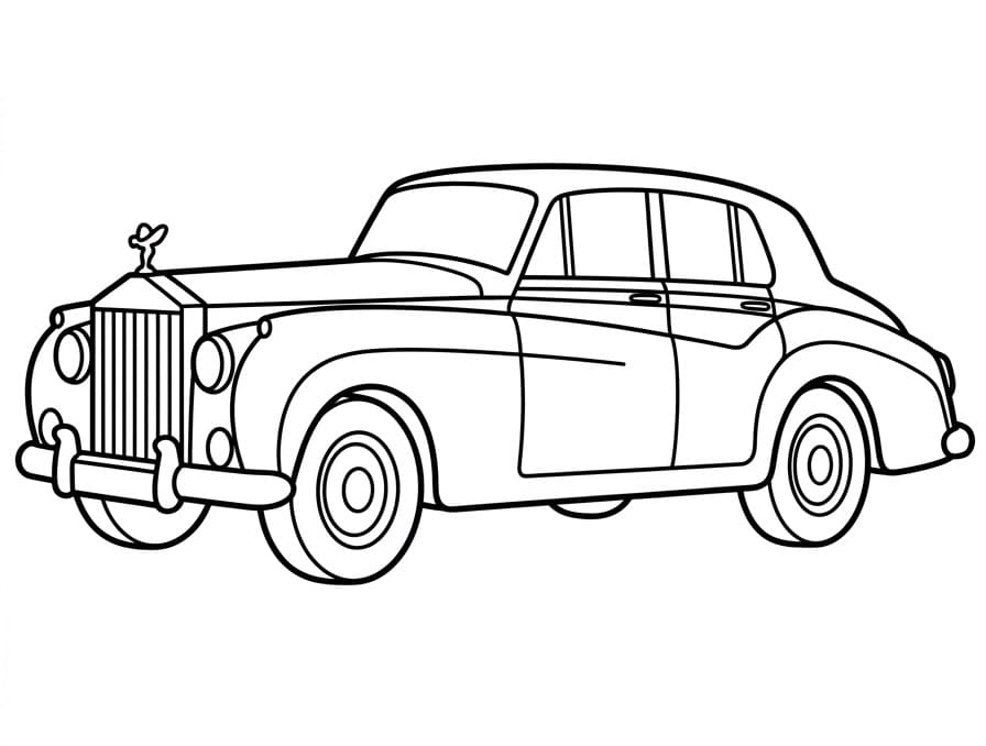 Coloriage Rolls-Royce Classique