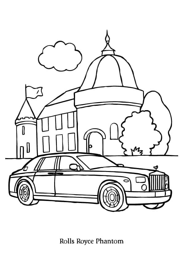 Coloriage Rolls-Royce Gratuit Pour les Enfants