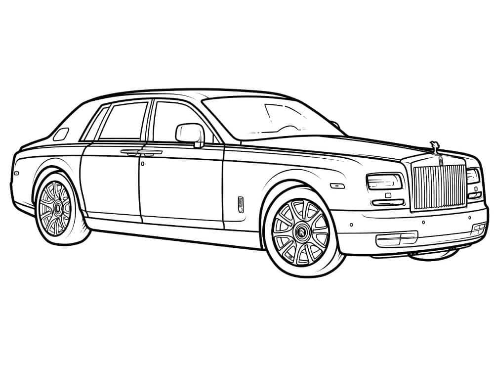 Coloriage Rolls-Royce Gratuit