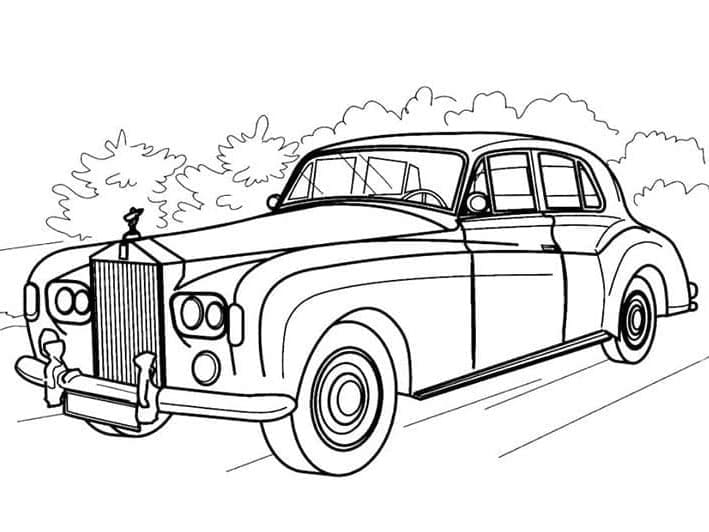 Coloriage Rolls-Royce Imprimable Pour les Enfants
